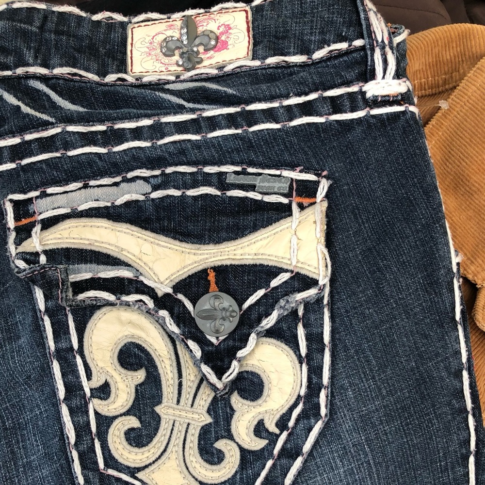 Vintage Laguna Beach big stitch jeans size 29x34 great details and style *nice*